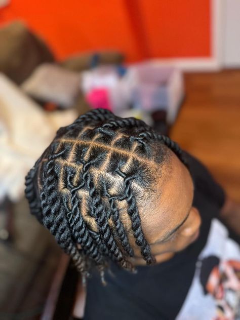 #hair #blackhairstyles #twists #design Rope Twists, Twist Ponytail, Black Men Hairstyles, Hair Idea, Rope Twist, Men Hair, Ponytail Hairstyles, Mens Hairstyles, Black Men