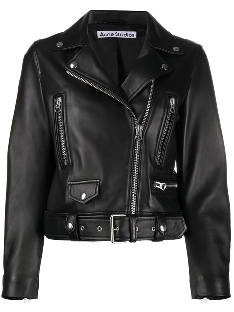 Acne Studios Jacket, Designer Leather Jackets, Lambskin Jacket, Best Leather Jackets, Black Leather Biker Jacket, Leather Biker Jacket, Leather Moto Jacket, Black Leather Jacket, Leather Jackets Women