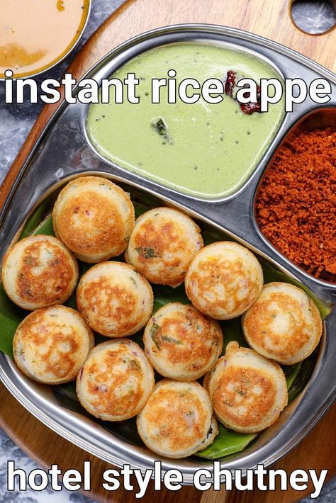 Paddu Recipe, Instant Breakfast Recipe, Instant Breakfast, Spicy Snacks Recipes, Instant Rice, Breakfast Recipes Indian, Vegetarian Fast Food, Tastemade Recipes, Chaat Recipe