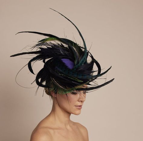 Headpiece Ideas, Bespoke Hats, Highland Dance, Royal Ascot Hats, Luxury Hair Accessories, Feather Headpiece, Hair Cuffs, Ascot Hats, Hair Chains