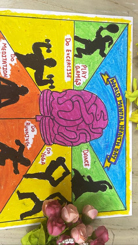 World Mental Day Poster, Poster Making About Health, World Health Day Poster, Health Pics, Health Day Poster, Tagalog Funny, Mental Health Poster, World Mental Health Day, Hugot Lines