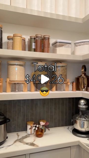 Greg Navage on Instagram: "Like + Comment “JARS” to receive details & links directly to your inbox!  Our pantry cost less than $500 to build. Investing in a few key tools allows anyone to build amazing spaces for incredible prices!  #pantrymakeover #dreampantry #pantrygoals #foodstorage #diyprojects #pantryorganization #diyhome  #kendinyap #kendinyapprojeleri #pantrydesign #diycabinets #diytutorial #doityourselfproject #diyhomeimprovement #homerenovationideas #doityourself #homereno #kitchentrends #pantryreno #budgetfriendly" Dream Kitchen Pantry, Builder Pantry Upgrade, Butlers Pantry Diy, Butler Pantry Dimensions, Corner Pantry Remodel, Small Pantry Makeover Diy, Corner Pantry Makeover, Pantry Paint Ideas, Pantry Color Ideas Paint