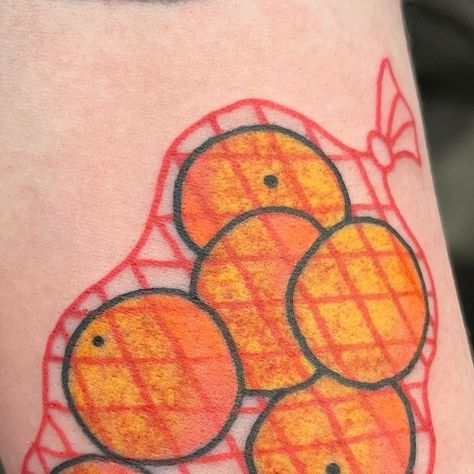 Kyle Metcalf on Instagram: "Bag of oranges from yesterday! 🍊🍊🍊 #yegtattoo #yyctattoo" Bag Of Oranges, Embroidery Lessons, Boy Tattoos, Mini Drawings, April 20, Life Tattoos, Art Design, Embroidery, Tattoos