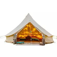 Jieol Luxury Hotel Camping Tent For 2-4 People Eco Living Resort Yurt Glamping, 5m Bell Tent, Tents Camping Glamping, Bell Tent Camping, Family Glamping, Yurt Tent, Canvas Bell Tent, Bell Tents, Glamping Tent