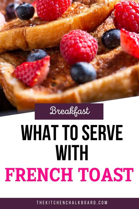 French Toast Toppings, Savory French Toast, French Toast Brunch, Gluten Free Brunch Recipes, Gluten Free Brunch, Savoury French Toast, Classic French Toast, Healthy Brunch Recipes, Kitchen Chalkboard