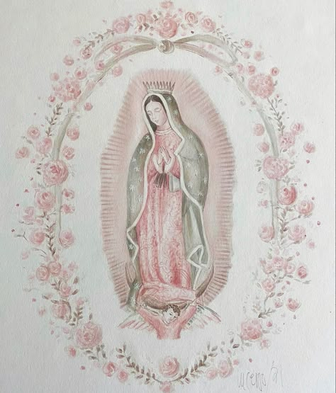 The Virgin Mary, Virgin Mary, Not Mine, Roses, Media, Flowers, Pink, White