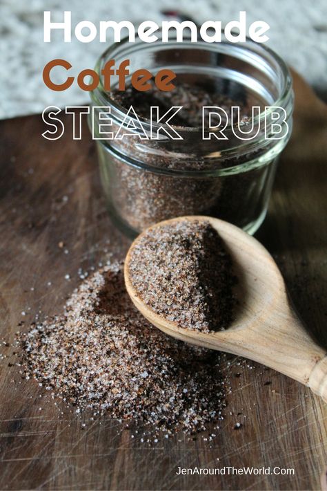 Steak Coffee Rub Recipe, Diy Meat Tenderizer, Coffee Steak Rub, Coffee Rub Recipe, Best Steak Seasoning, Coffee Rubbed Steak, Steak Rub Recipe, Steak Rub, Coffee Rub