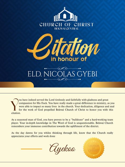 Citation Design Ghana, Citation Flyer Design, Citation Design Graphic, Citation Design Template, Poem Pictures, Citation Design, Workshop Flyer, Wedding Flyers, Church Of Christ