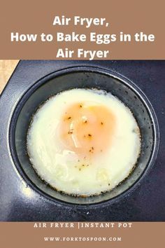 Eggs In The Air Fryer, Bake Eggs, Quick Breakfast Sandwich, Air Fryer Keto, Egg And Grapefruit Diet, The Egg Diet, Egg Bites Recipe, Egg Diet Plan, Air Fryer Oven Recipes