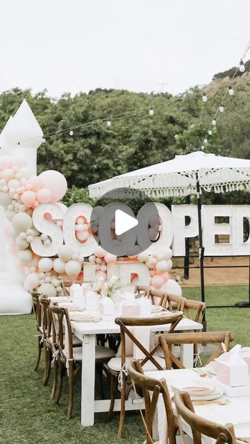 Kara’s Party Ideas on Instagram: "I’m melting over this Scooped Up Ice Cream Bridal Shower by Colette McSparran of @inflatesandiego, out of San Diego, CA! See all the details on #KarasPartyIdeas.com via the link in my bio! 🍦🤍  Vendors: Venue + wine: @ranchoguejitoweddings Invites, menu & tableware: @twinklewithdesign Bounce house: @inflatesandiego Fringe: @thefringeaesthetic Backdrops + Bar + Cake Stand: @rentbohobabes Marquee letters: @alphalitsandiego Photography: @by.pml Florals: @mpflowerss Ice cream cart: @swoonful Balloons: @bishevents Cookies: @siftedandsugared Cake: @cakesbymelodysd Charcuterie: @artisan_delights_inc Tables/chairs: @rusticurbanevents Acrylic signage: @a_little_creativity Hair: @alyrosebeautyteam Makeup: @looks_by_sj" Ice Cream Bridal Shower Ideas, Bar Cake, Ice Cream Cart, Acrylic Signage, Shower Themes, Marquee Letters, Karas Party Ideas, Bounce House, Bridal Shower Theme