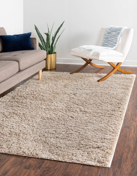 Everyday Shag Rug - Taupe — eSaleRugs Bedroom Shag Rug, Moroccan Shag Rug, All Modern Rugs, Taupe Rug, Urban Rustic, Solid Rugs, Shag Area Rug, Modern Shop, Rugs Size