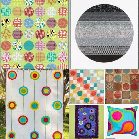 Top 7 Free Circle Quilt Patterns (+10 Bonus Patterns For Sale) Quilts With Circles Ideas, Circle Quilts Patterns Ideas, Circle Quilt Patterns, Circle Quilts, Quilt Projects, Free Quilt Patterns, Free Quilting, Quilt Patterns Free, Holiday Themes