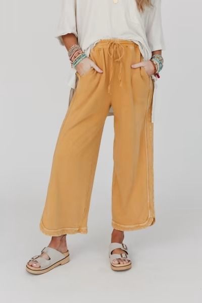 Best Selling Boho Dresses, Pants, Tops & More | Three Bird Nest Comfy Colorful Outfits, Teacher Spring Outfits, Fun Pants Outfit, Flowy Pants Outfit, Comfy Travel Outfit Summer, Comfy Spring Outfits, Relaxed Outfits, Three Bird Nest, Cropped Wide Leg Pants