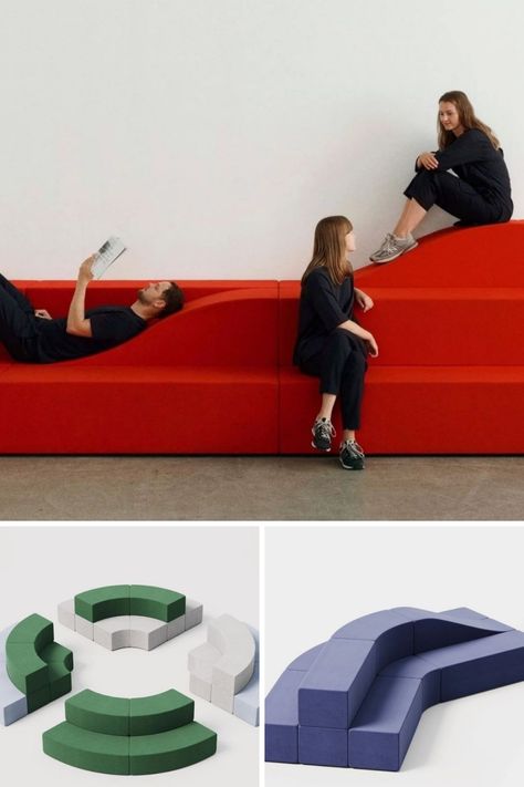 Modular Conversation Pit, Modular Classroom Furniture, Modular Design Furniture, Interactive Furniture Design, Modular Kids Furniture, Modular Furniture Office, Multipurpose Room Design, Module Furniture, Modular Classroom