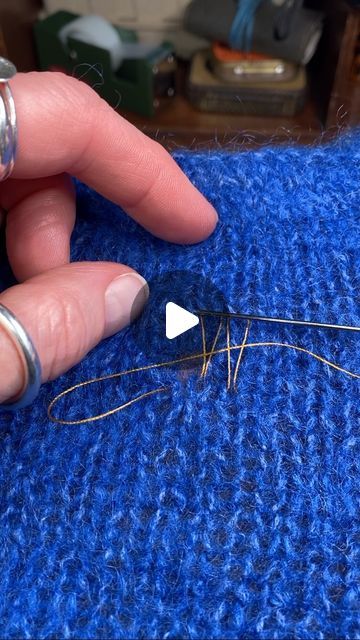 Knit Repair, Hole Mending Embroidery, Repair Hole In Sweater, Fix Hole In Knit Sweater, Repair Hole In Knit Fabric, Repairing Moth Holes Wool, How To Repair Moth Holes In Sweaters, Repair Clothes, Visible Mending