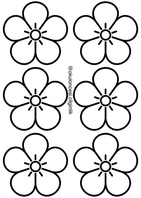 Felt Flower Template, Balloon Tree, Diy Flores, Paper Flower Template, Pola Sulam, Paper Flowers Craft, Beadwork Patterns, Flower Template, Mothers Day Crafts