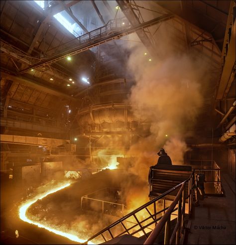 Blast Furnace, Steel Industry, Factory Interior, Steel Worker, Industrial Inspiration, Steel Mill, Industrial Machinery, Industrial Architecture, Industrial Photography