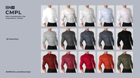 BNX CMPL | BANK42n Ts4 Mod, Sims 4 Afro Hair, The Sims 4 Custom Content, Compression Shirt Men, Sims 4 Male Clothes, Cc Sims4, Cc Clothes, Pelo Sims, Compression Top