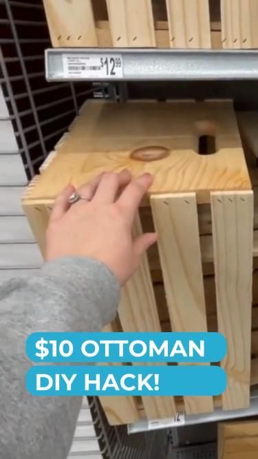 Woodworking Crafts Michaels Crafts Diy, Furniture Recycle, Ottoman Diy, Backyard Crafts, Upcycle Crafts, Diy Projects For The Home, Diy Ottoman, Diy Hack, Lego Table