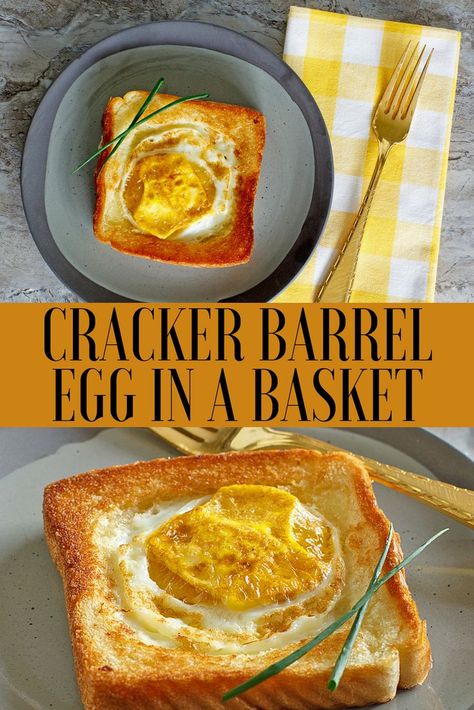 Egg In A Basket, Copycat Cracker Barrel, Eggs Basket, Eggs In A Basket, Healthy Recipes Easy Snacks, Eggs Breakfast, Eggs Recipe, Egg Dishes, Weekend Breakfast