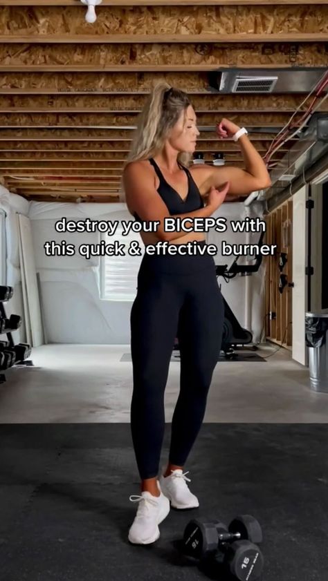 Dumbbell Workouts For Women on Instagram: "bicep superset burner ⚡️ SAVE THIS for your next upper body day 💪🏼 looking to join a dumbbell only plan?!? I’ve got you covered 🤝 join the weekly workout dumbbell program, NEW workouts just released today for this upcoming week! 💯✅ All you need; ✅ dumbbells ( a few pairs if possible) ✅small space (could be bedroom, living room, basement, garage) ✅a phone These workouts are time efficient and effective 👋🏼🔥 📲in bio to learn more + join for 50% ... Dumbbell Program, Bicep Superset, Dumbbell Workouts For Women, Upper Body Day, Dumbbell Workouts, Living Room Basement, Basement Garage, Workouts For Women, Healthier Me