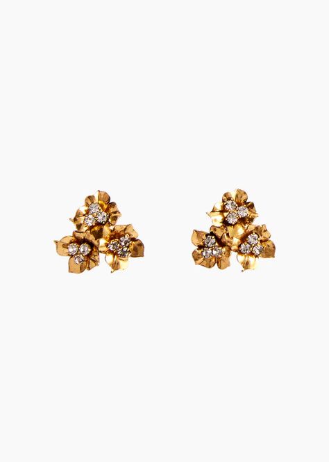 Luxury Hair Accessories, Jennifer Behr, Golden Earrings, Luxury Hair, Bridal Look, Bow Headband, Gold Earrings Studs, Gold Bangles, Bridal Earrings