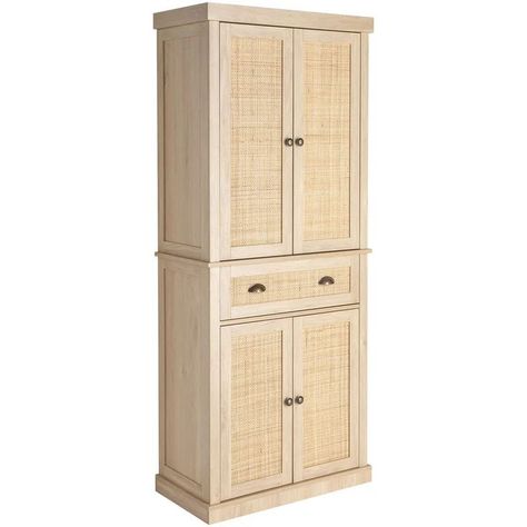 Rattan Kitchen, Rattan Door, Wood Armoire, Cupboard Shelves, Pantry Storage Cabinet, Storage Cupboard, Bedroom Armoire, Kitchen Pantry Cabinets, Wooden Wardrobe