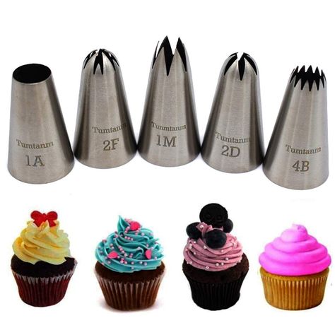 Baking Stickers, Cake Nozzles, Pop Cupcakes, Icing Piping Nozzles, Nozzle Design, Icing Tips, Cake Decorating Piping, Cake Decorating Kits, Piping Icing