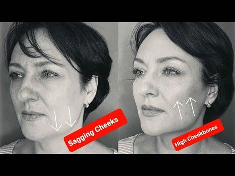 Here 👇Facial Massage https://youtube.com/playlist?list=PLAFZQZTA443Lu740VwCaoZVODXYvw82W7 Lift Cheeks Face Exercises, Cheekbones Exercise, Diy Facial Hair Removal, Facial Fitness, Face Lift Exercises, Sagging Cheeks, Facial Exercise, Cheek Lift, Face Yoga Facial Exercises