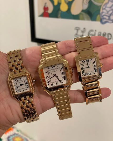 Santos Cartier Woman, Cartier Santos Women, Cartier Panthere Watch Gold, Cartier Santos Watch Woman, Santos Cartier, Cartier Gold Watch, Cartier Panthere Watch, Cartier Santos Watch, Cartier Watches Women