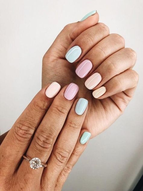 25 Nail Art Designs for Spring That Aren't Tacky #diy #manicure #athome #mani #pastels Quarantine nails Ten Nails, Makeup Tip, Nails Yellow, Manicure Inspiration, Colorful Nails, Polish Ideas, Beauty Diy, Nail Envy, Nails 2020