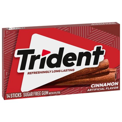 Gum Trident, Trident Gum, Cinnamon Gum, Pack Of Gum, Sugar Free Gum, Flavored Sugar, The Chew, Cinnamon Flavor, Wine And Liquor