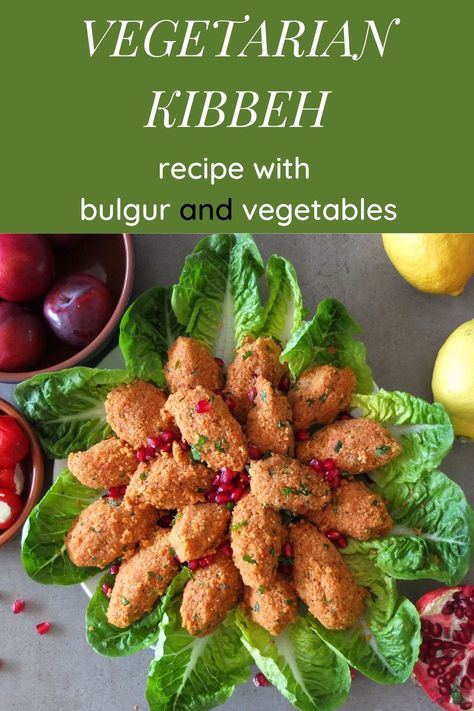 Lebanese Vegetarian Recipes, Lebanese Recipes Vegetarian, Vegetarian Kibbeh, Kibbeh Nayeh Recipe, Finger Food Vegetarian, Vegan Kibbeh, Kofta Recipe Vegetarian, Lebanese Meals, Kibbeh Nayeh