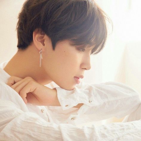 Jimin White, Side Profile, White Aesthetic, Park Jimin, Oh My, Bts, Hair, White