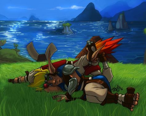 As We Were. by DOXOPHILIA on DeviantArt Jak And Daxter, Jak & Daxter, I M Sick, Max Steel, Wacom Tablet, Game Concept Art, Game Concept, Water Me, Art Video