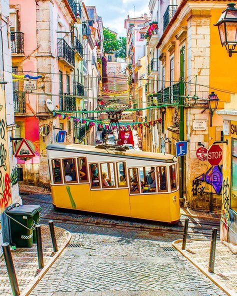 Best City Breaks on Instagram: “🌍 Lisbon, Portugal by @ournextflight . 👉 Follow the featured feed for more 👈 👥 Tag your friends 👥…” Lisbon Alfama, Portugal Photos, Lisbon Tram, City Posters, Film Ideas, Spain Trip, Lisbon Travel, Portuguese Culture, Travel Spain