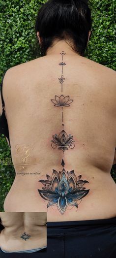 Lotus Lower Back Tattoo Cover Up, Lower Back Tree Tattoo, Lower Back Cover Up, Low Back Cover Up Tattoo, Lower Back Tattoo Designs Cover Up, Lotus Lower Back Tattoo, Spine Tattoo Cover Up Ideas, Lower Back Tattoo Cover Up Ideas, Lower Back Cover Up Tattoos