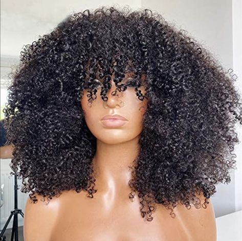 Kręcony Bob, Short Curly Human Hair Wigs, Bob Riccio, Curly Wig With Bangs, Afro Wig, Top Wig, Curly Bob Wigs, Afrikaanse Mode, Short Human Hair Wigs