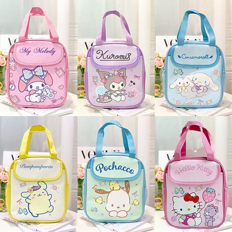 Hellokitty Thermal Lunch Box Bag My Melody Cinnamoroll Kuromi Cute Cartoon High Capacity Pu Waterproof Lunch Box Bag Handbag Description ： Brand Name:TAKARATOMY Origin:CN Material:plastic Model Number:Hellokitty Lunch box bag Type:Lunch box bag Warning:keep away from fire Dimensions:27*23cm Gender:Unisex Recommend Age:12+y 14+Y 18+ Features:Movie & TV Hellokitty Thermal Lunch Box Bag My Melody Cinnamoroll Kuromi Cute Cartoon High Capacity Pu Waterproof Lunch Box Bag Handbag Sanrio Lunch Bag, Hello Kitty Lunch Bag, Lunch Bags Pattern, Cartoon High, Clear Backpack, Canvas Lunch Bag, Cinnamoroll Kuromi, Melody Cinnamoroll, Melody Hello Kitty