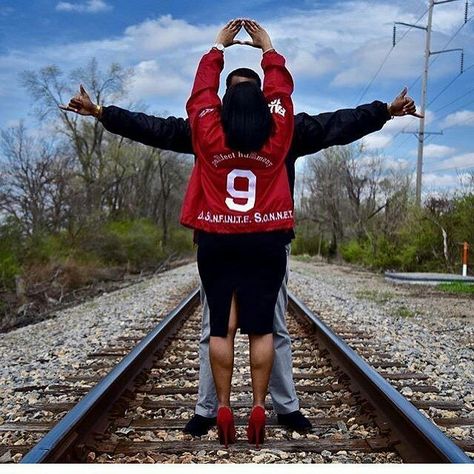 Alpha And Delta Couple, Frat Photoshoot, Delta Sigma Theta Graduation Pictures, Delta Sigma Theta Photoshoot, Aka Photoshoot, Chef Photoshoot, Funny Engagement Photos, Phi Alpha Delta, Delta Sigma Theta Gifts