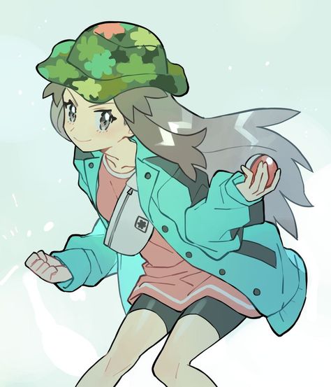 Leaf Pokemon, Gijinka Pokemon, Green Pokemon, Pokemon Blue, Pokemon Manga, Pokemon Oc, Pokemon Red, Pokemon Cosplay, Pokémon Master