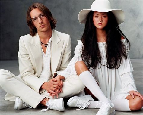 john lennon and yoko ono costume Avant Garde Fashion Photography, John Lennon Yoko Ono, John Lennon And Yoko, Vogue Editorial, Devon Aoki, Vogue Archive, Yoko Ono, Steven Meisel, Vogue Us