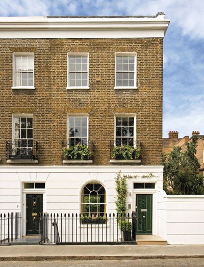 Buy a house in London...someday Georgian Apartment Exterior, Chelsea Townhouse, Town Houses, London Townhouse Exterior, London Chelsea Townhouse, Georgian Town House Exterior, Town House, London House Exterior, Georgian House London