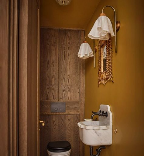 Tiny toilets, they need a lot of attention and mustn't be overlooked. We love this little loo interior by @pernille_lind_studio featuring our Cascade wall light, yes, our Cascade comes with the option for it to be IP44 rated, so you can have pretty bathroom lights, not just practical. 

Interior by @pernille_lind_studio_
📷 @wplusbphotography
Featured light - Cascade wall

#interiordesign #pernillelindstudio #seasidehomes #devonhome #homedecor #destinationlivelife #englishcountryhome Scandinavian Design Style, Home Idea, Pretty Bathrooms, Downstairs Bathroom, Bespoke Interiors, English Country House, Tiny Bathroom, Black & White, House Inspo