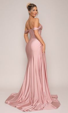 Fashion: #fashion, #style, #outfitinspiration, #beauty Salmon Pink Prom Dresses, Rose Pink Prom Dresses, Godly Wedding, Jersey Corset, Bridesmaid Dresses Blush, Pink Satin Gown, Different Body Sizes, Dusty Pink Dress, Light Pink Prom Dress