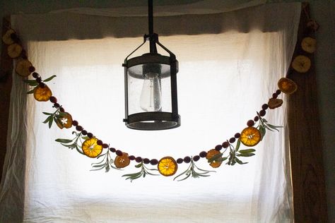 orange apple garland Herb Garland, Natural Potpourri, Vegan Stuffed Shells, Apple Garland, Dorm Stuff, Orange Apple, Diy Drinks, Red Lentil Soup, Thanksgiving Leftovers