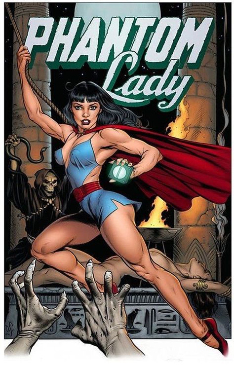 Phantom Lady, Dave Stevens, Comic Book Girl, Golden Age Comics, Female Superhero, Superhero Characters, Comics Girl, Comic Book Covers, Comic Book Artists