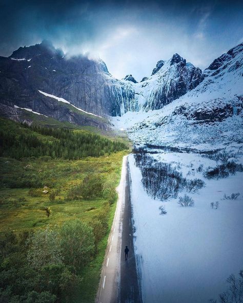 Norway | Norge | Travel on Instagram: “Summer vs Winter in Lofoten😍 What is your favorite season? 📷 @visualsofjulius #awesomenorway” Norway Aesthetic Winter, Winter In Norway Aesthetic, Summer Vs Winter, Bergen Norway Winter, Norway In Winter, Nordic Beauty, Bergen Norway Summer, Nordic Countries, Frozen In Time