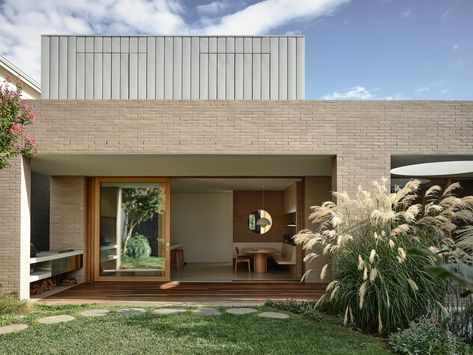 Rob Kennon, Malvern House, Edwardian Home, Garden Backdrops, Sunken Living Room, Terrazzo Tiles, Masonry Wall, Built In Seating, The Local Project