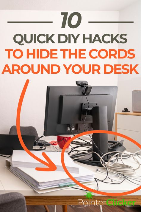 10 quick DIY hacks to hide the cords around your desk
desk cable management diy
desk cable management hiding cords
desk cable management hole
desk cable management design
small desk cable management
desk setup cable management
cable management above desk
hide cords under desk
hide cords under desk diy
hide cords under desk cable management
ways to hide cords under desk
hide cords under open desk
hide cords under standing desk
hide computer cords under desk
how to hide computer cords under desk Diy Cable Management, Cable Management Ideas, Office Decor Ideas For Work Workspaces, Hide Computer Cords, Hide Cords On Wall, Clean Desk Setup, Hide Cable Cords, Cable Organizer Desk, Hiding Cords